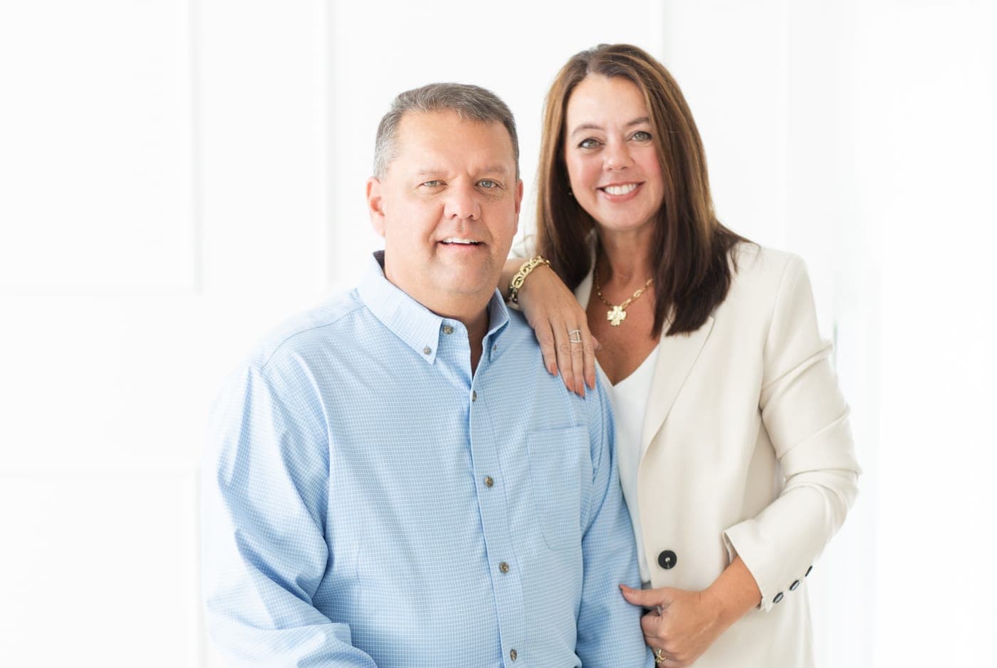 Brian Camp, Builder and Owner of Waterstone Companies, with Tanya Camp